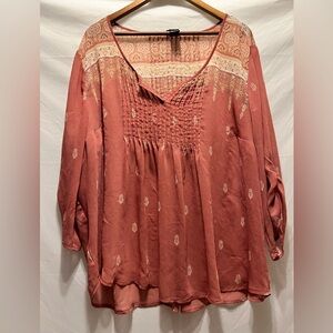 Torrid Sheer Blouse 3x EUC